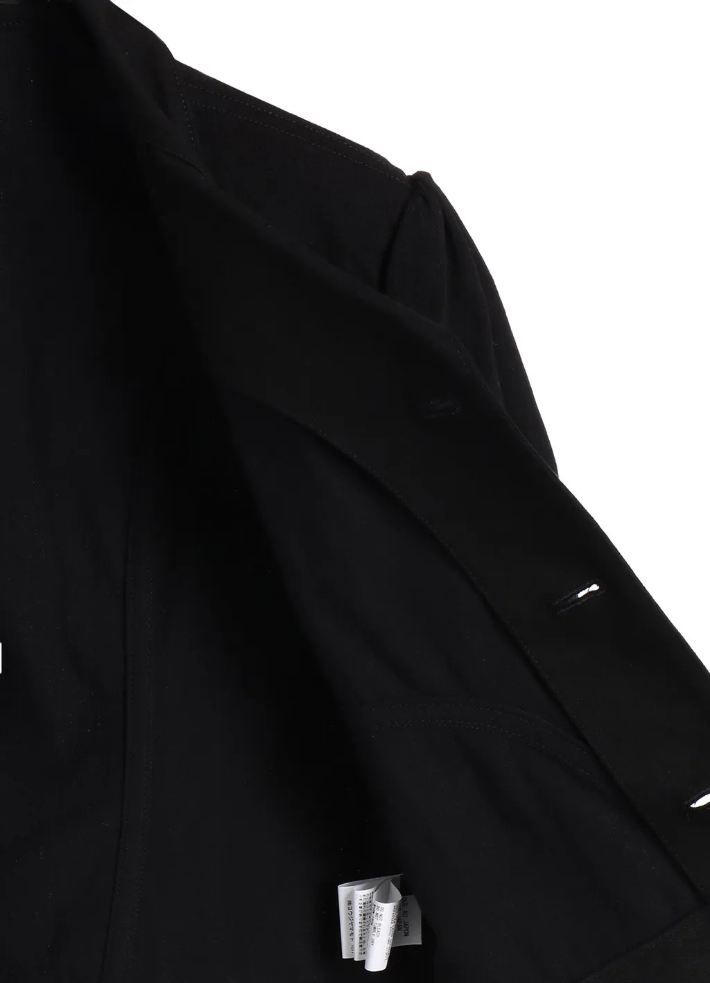 8Oz Black Over Denim Slit Jacket