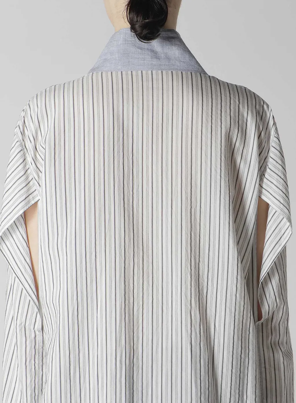 C/Cu Hard Twisted Dobby Stripe Tie Style Shirt