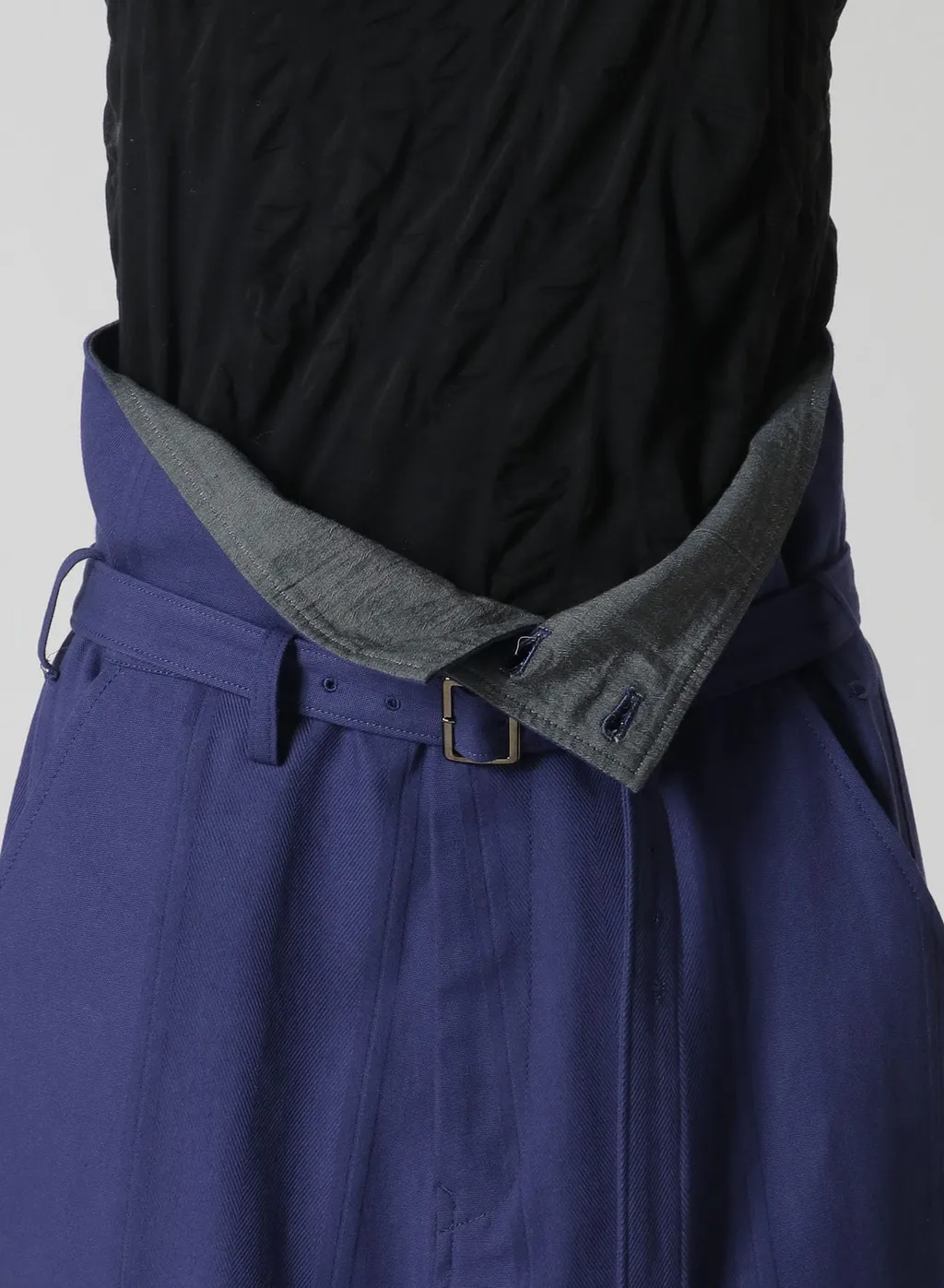 Multi Striped Dobby Chino Belted High Waist Pants