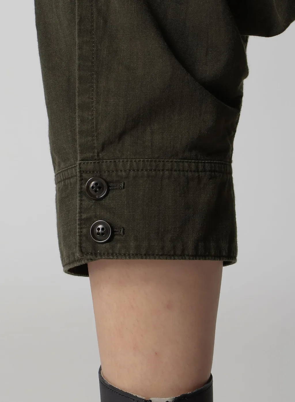 Cotton Slab Garment Dyeing Cuffed Hem Sarrouel Pants