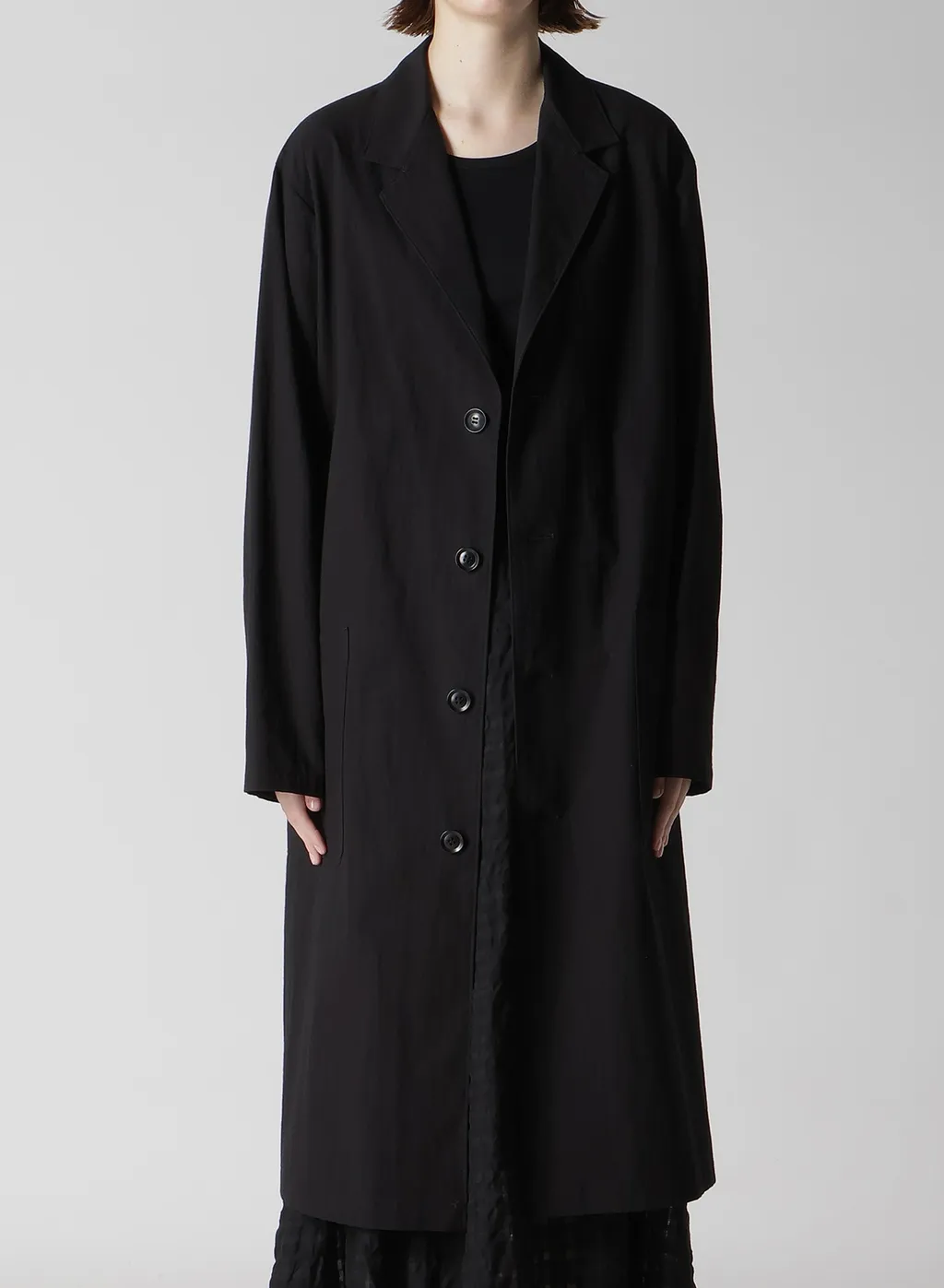 Cotton Linen Dump 4 Button Work Jacket