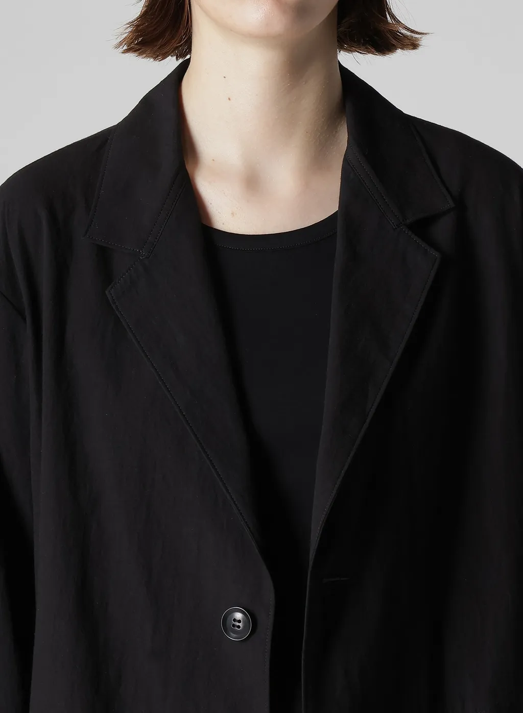 Cotton Linen Dump 4 Button Work Jacket