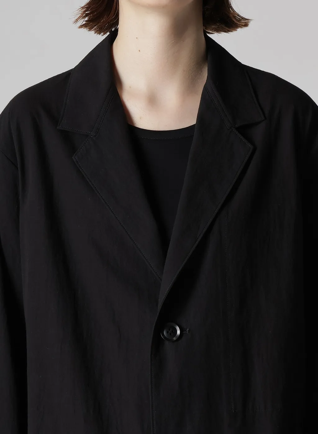Cotton Linen Dump 4 Button Work Jacket