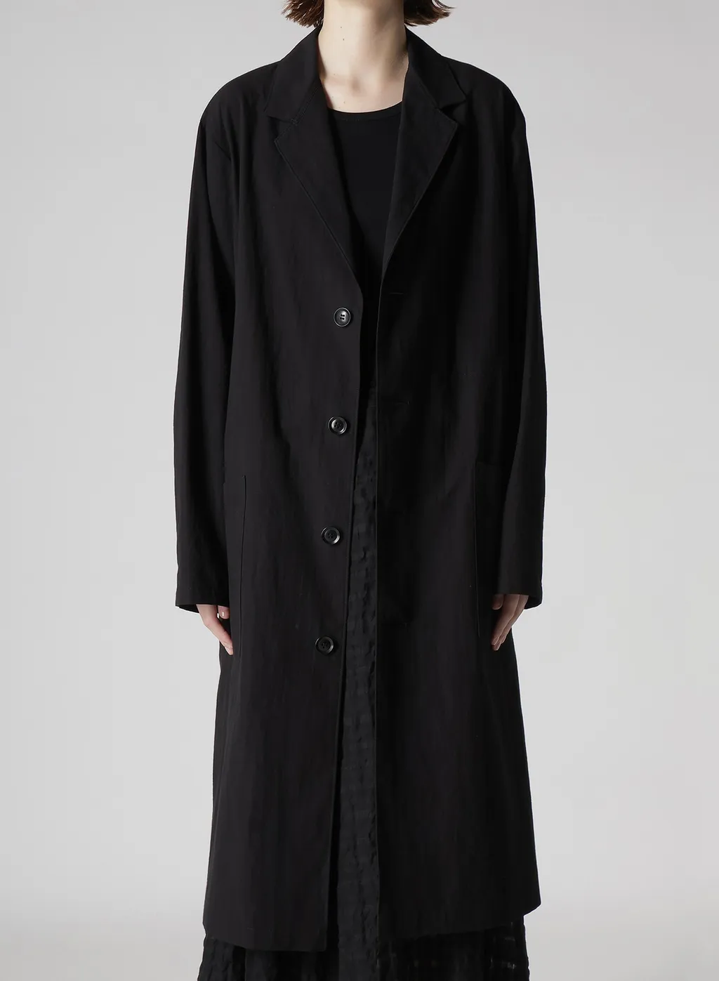 Cotton Linen Dump 4 Button Work Jacket