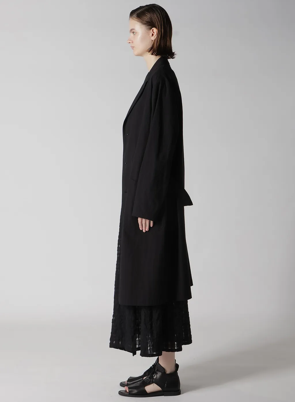 Cotton Linen Dump 4 Button Work Jacket