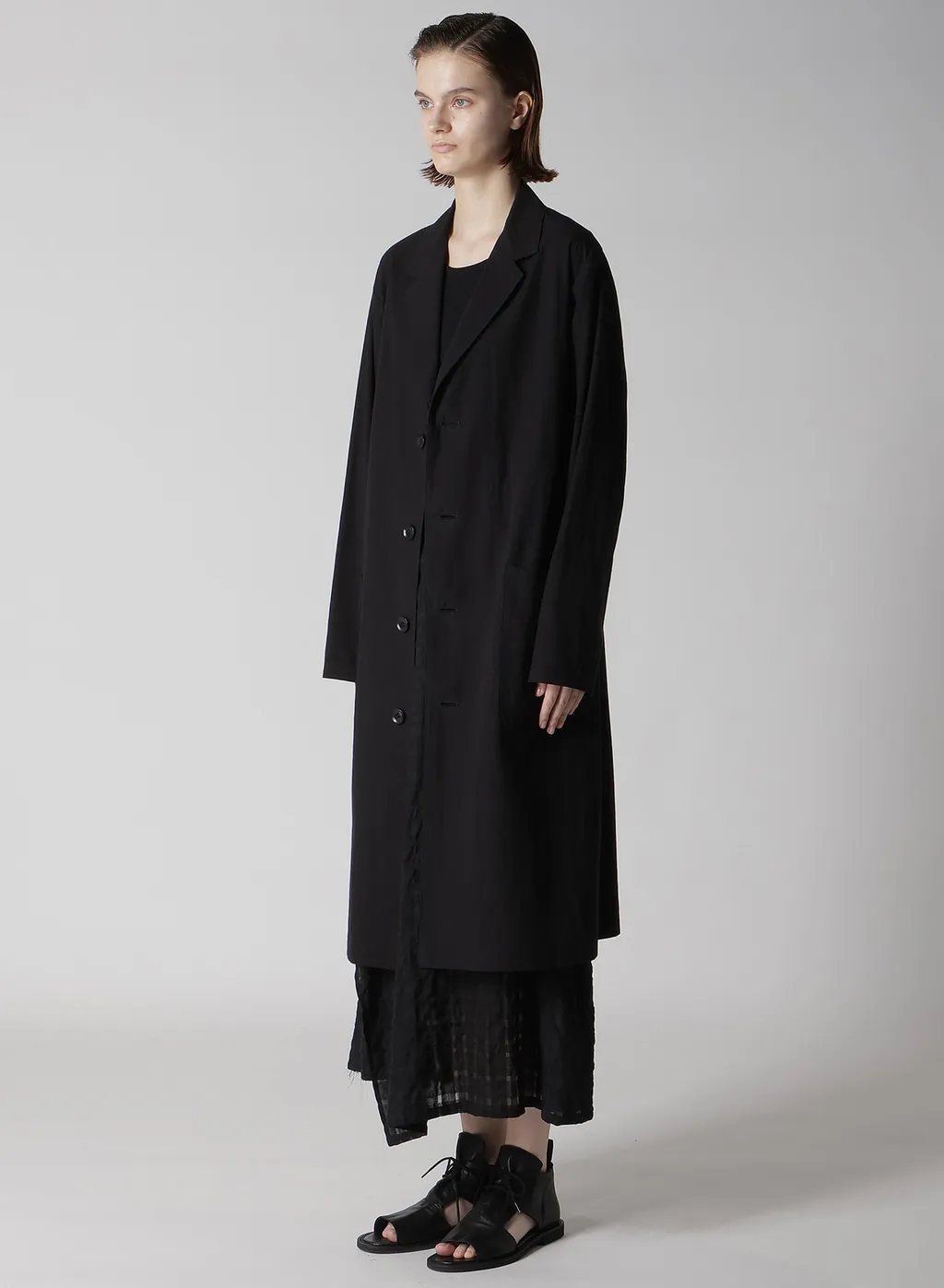 Cotton Linen Dump 4 Button Work Jacket