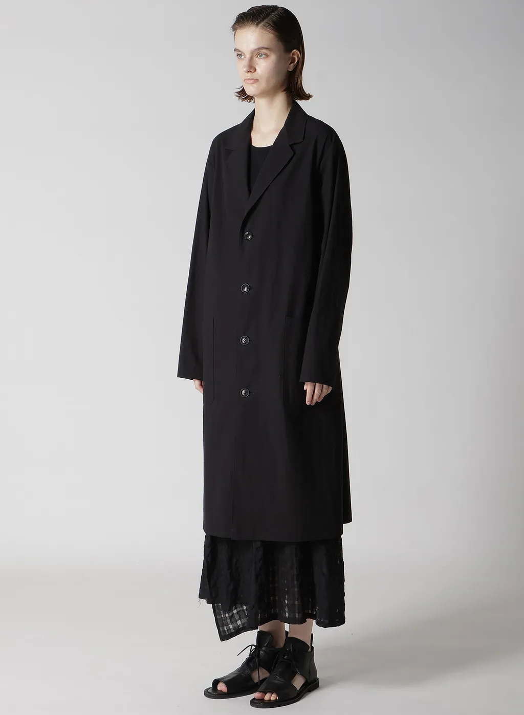 Cotton Linen Dump 4 Button Work Jacket
