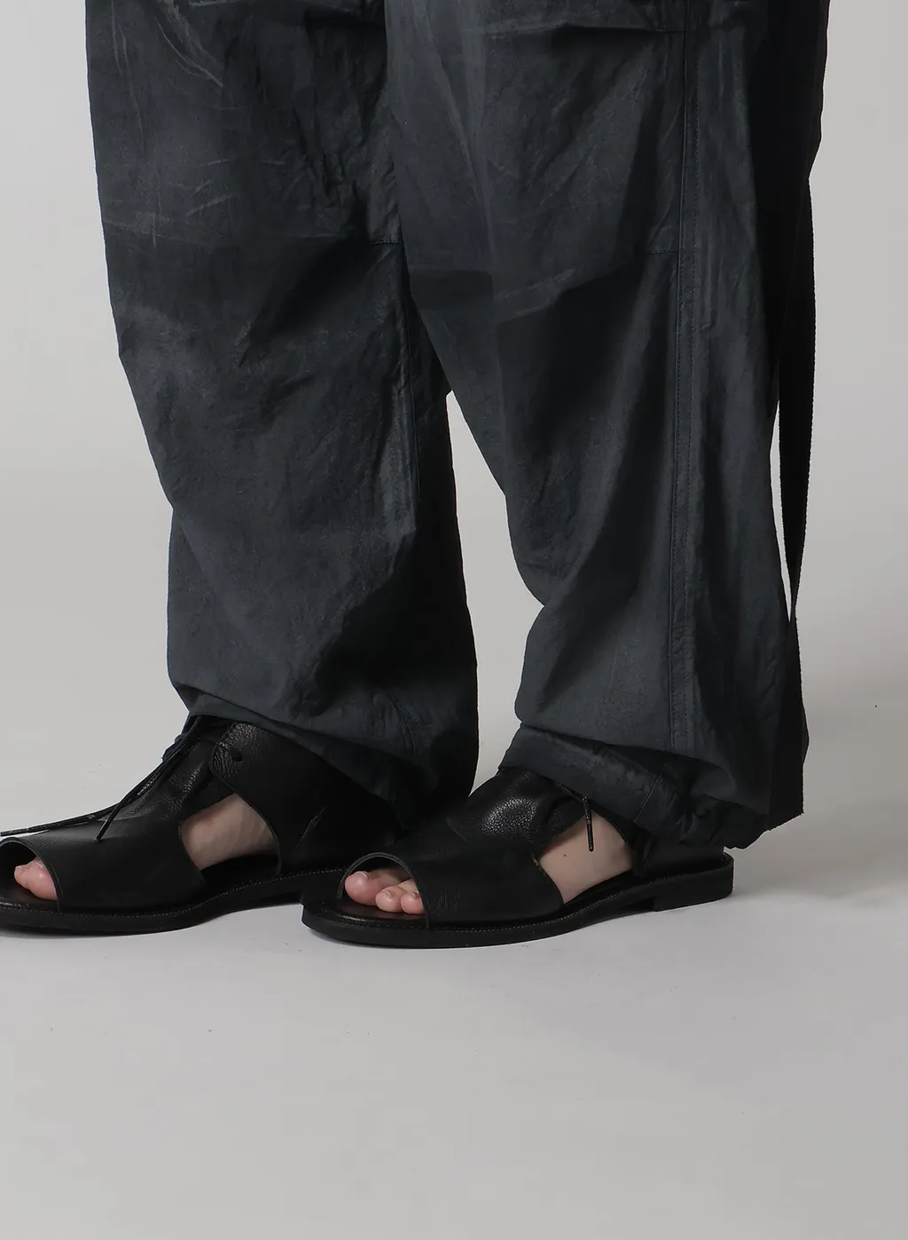 Cotton Linen Dump Rooler Printing Cargo Pants