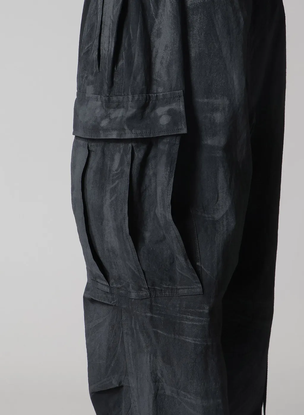 Cotton Linen Dump Rooler Printing Cargo Pants