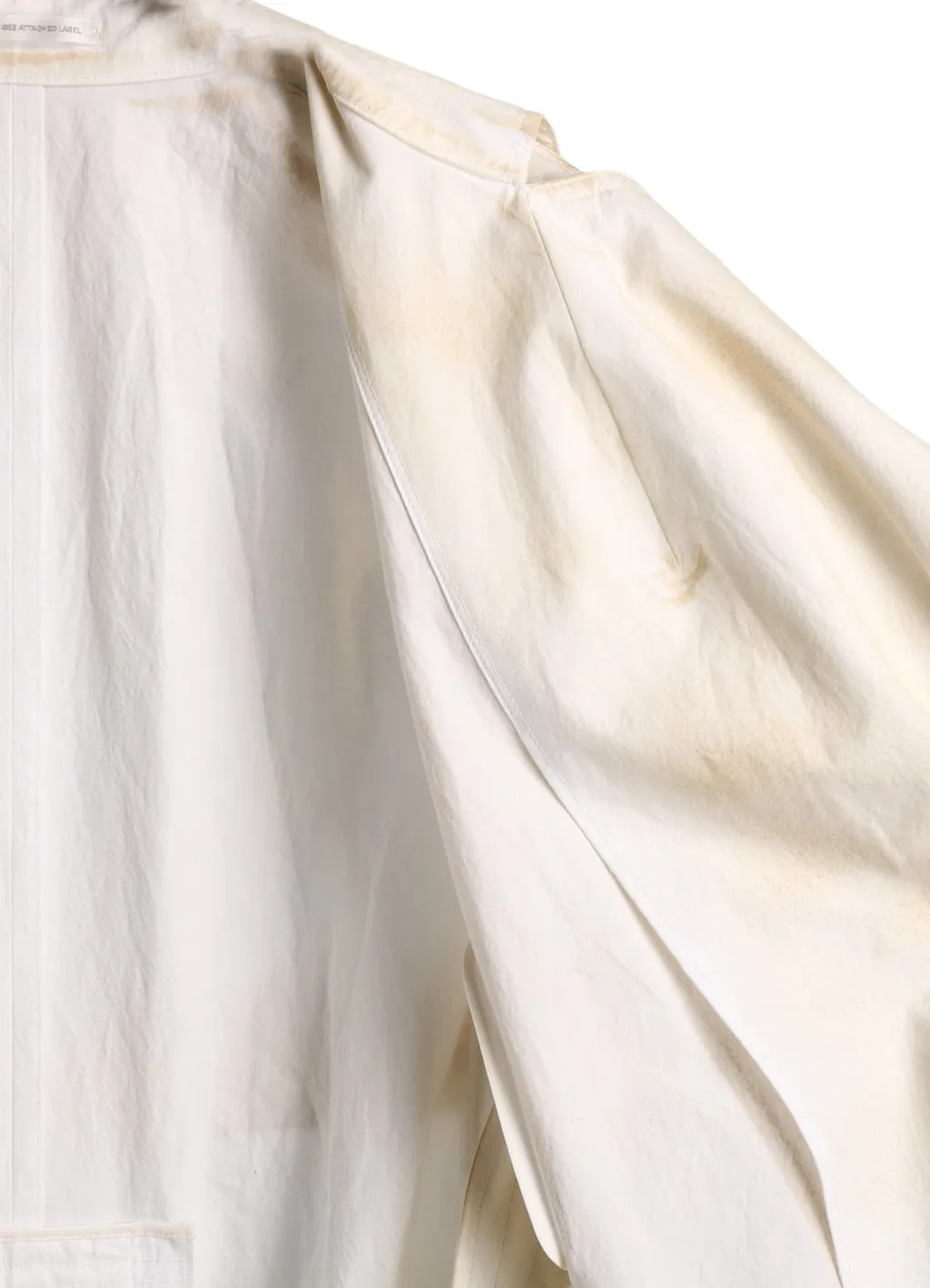 Cotton Linen Dump Rooler Printing Trench Coat