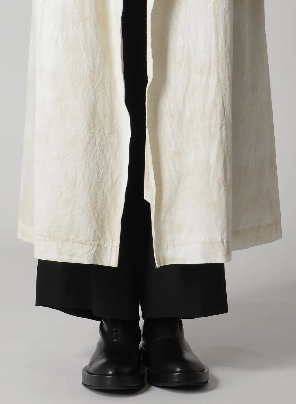 Cotton Linen Dump Rooler Printing Trench Coat