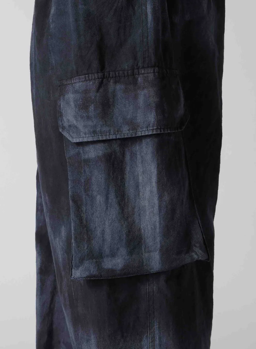 Indigo Heather Chambray Cargo Pants