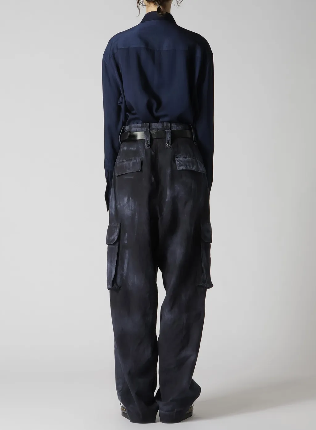 Indigo Heather Chambray Cargo Pants