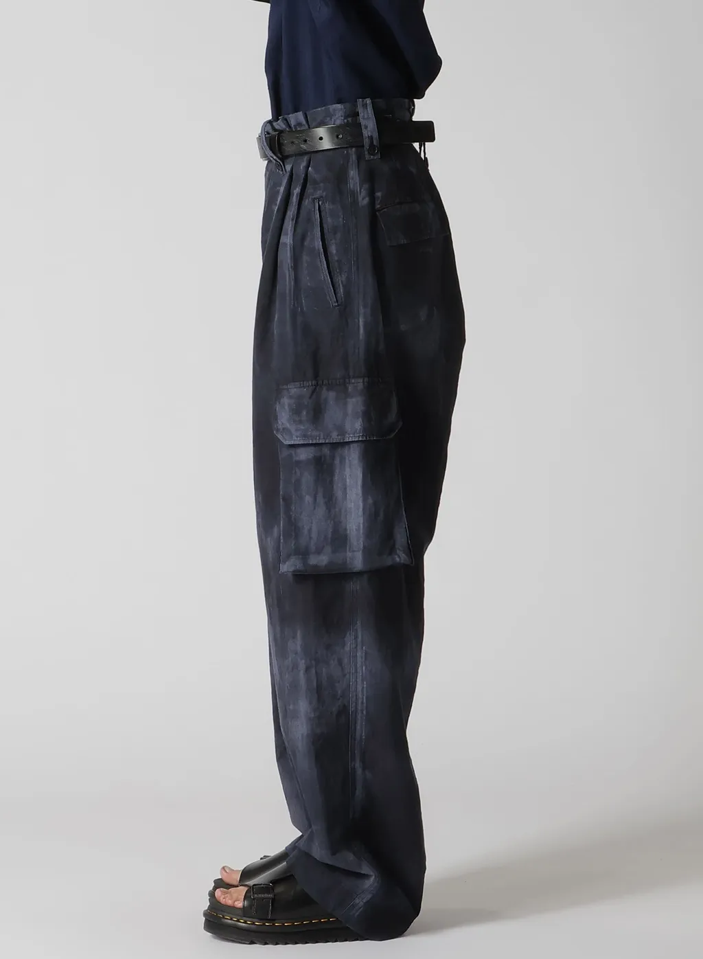 Indigo Heather Chambray Cargo Pants