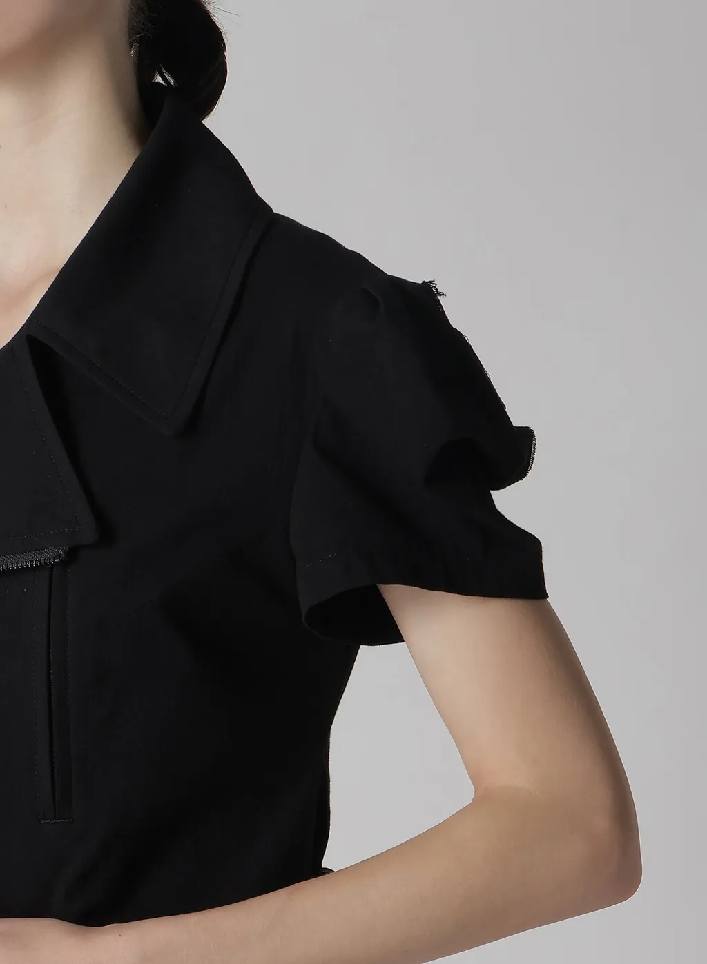 C/Ry Interweave Cross Short Sleeve Moto Jacket