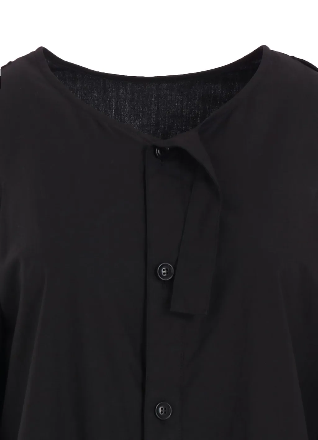 Cotton Typewriter Open Shoulder Blouse