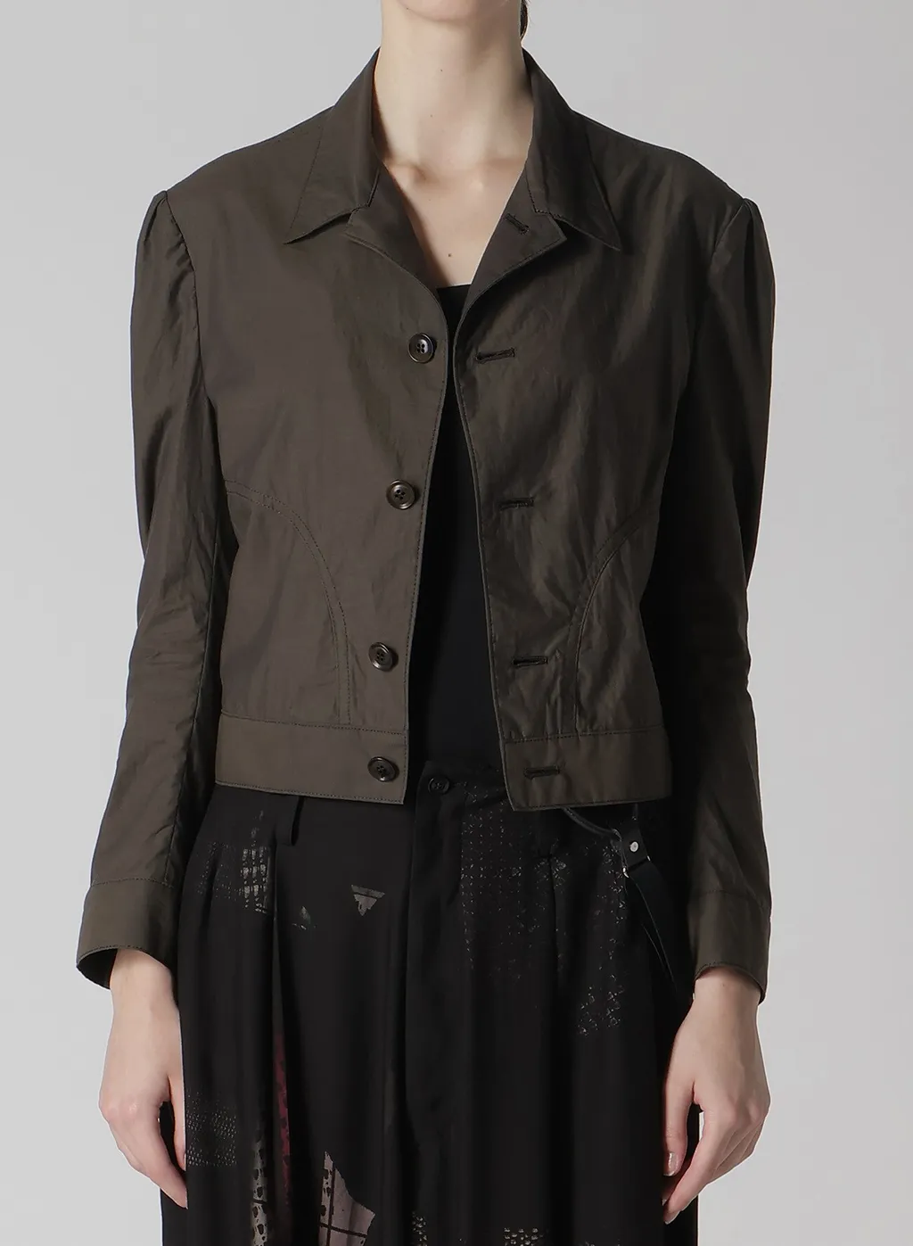 Cotton Typewriter Slit Denim Jacket
