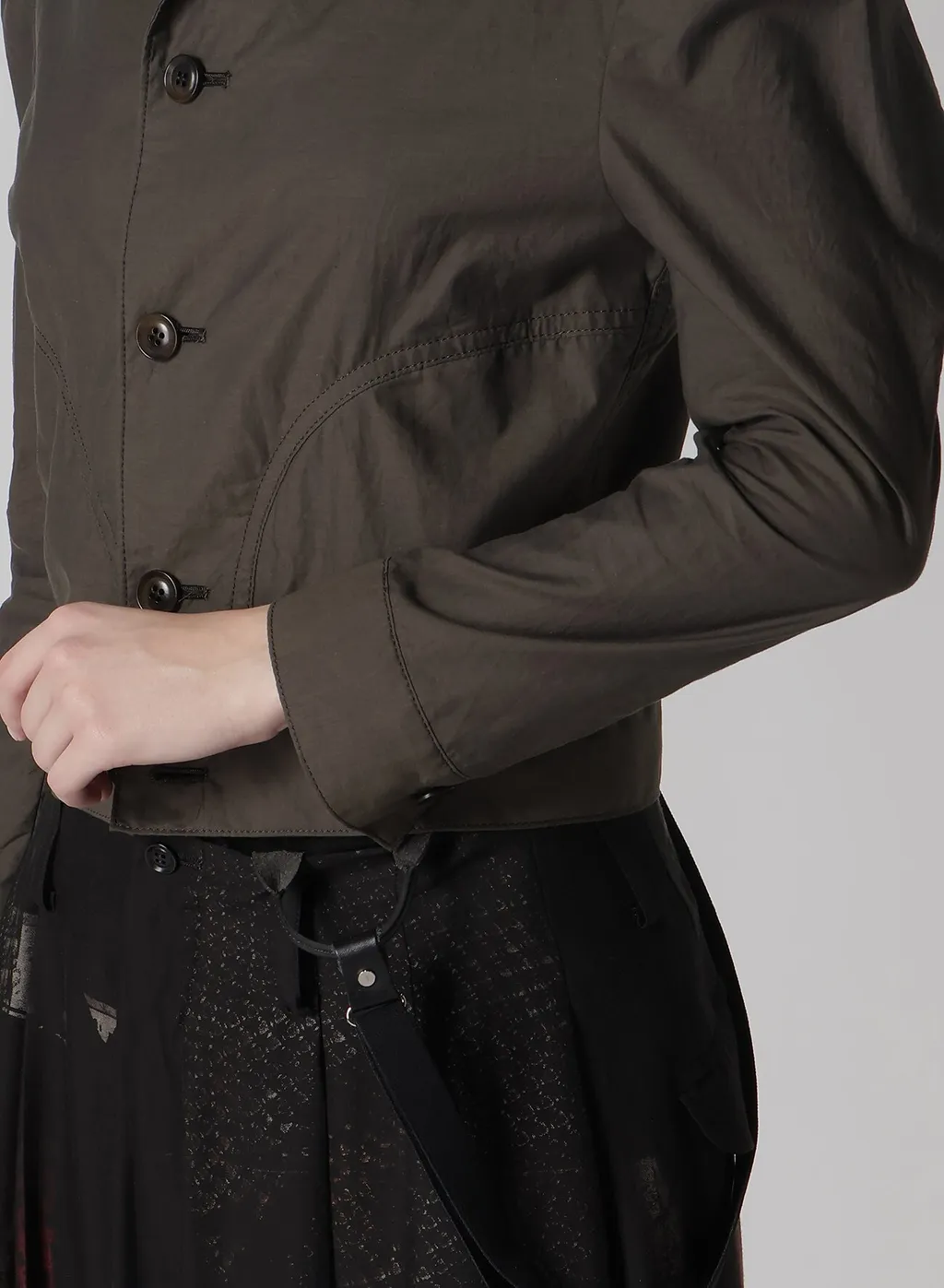 Cotton Typewriter Slit Denim Jacket