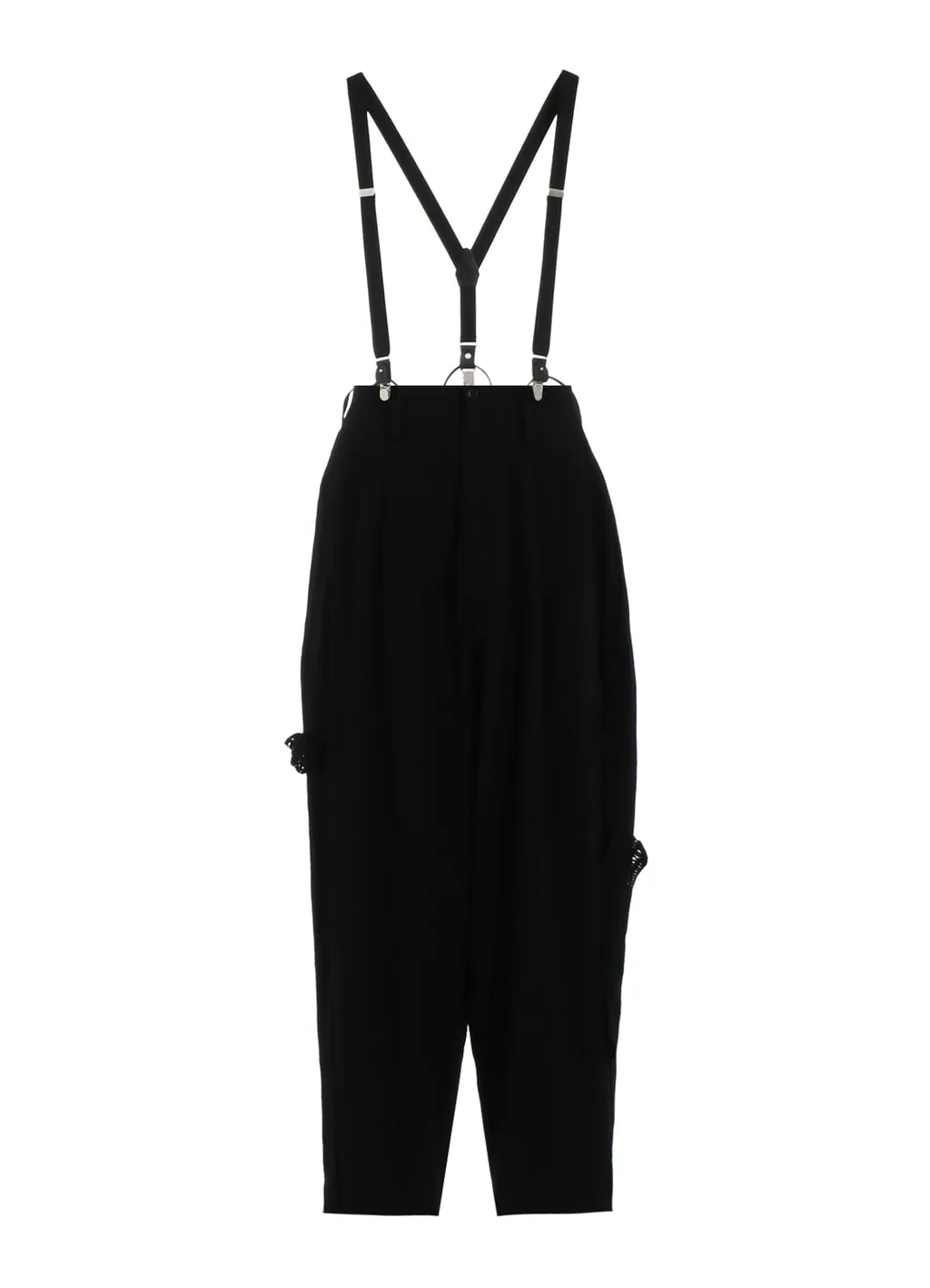 Cotton Flax Viyella Crochet Suspender Pants