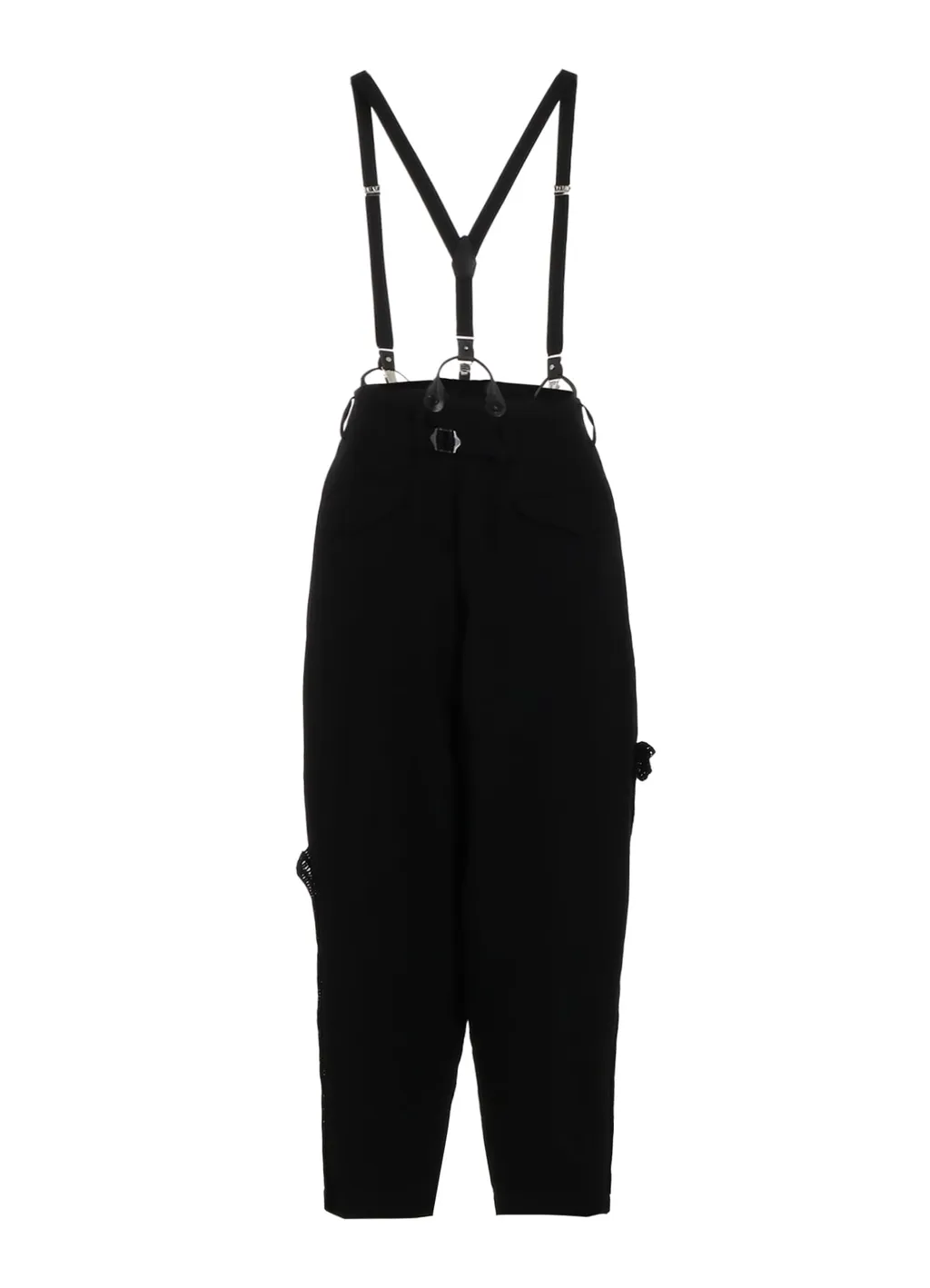 Cotton Flax Viyella Crochet Suspender Pants