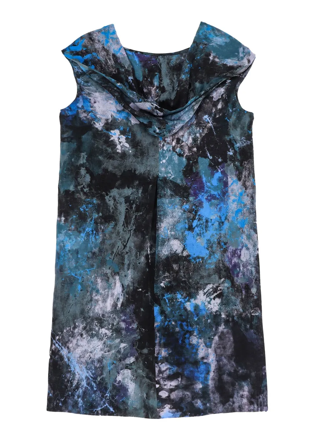 Paint Design Voile Hoodie Blouse