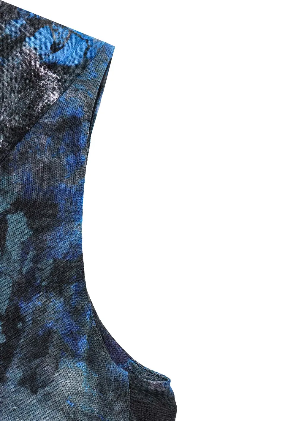 Paint Design Voile Hoodie Blouse