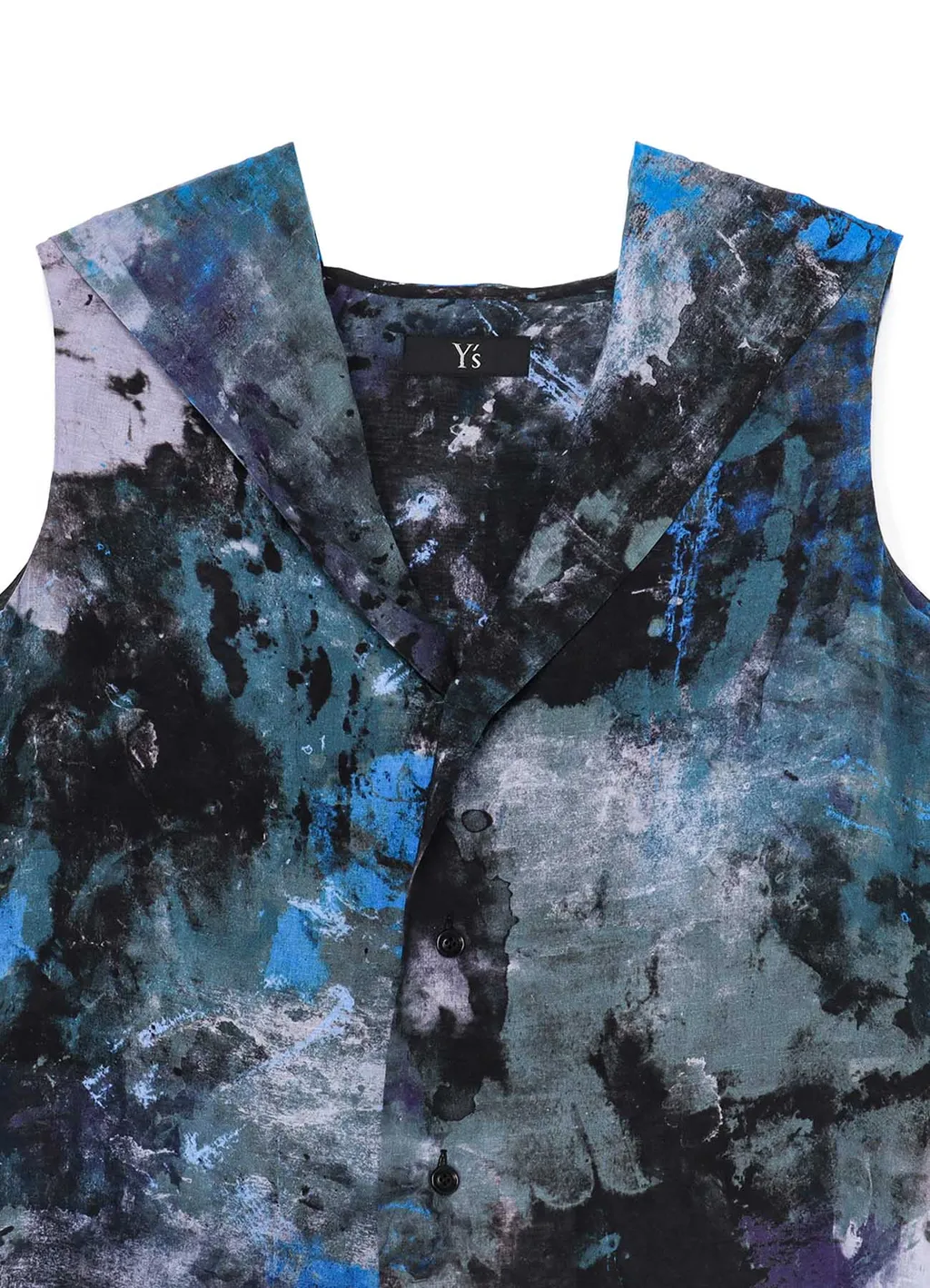 Paint Design Voile Hoodie Blouse