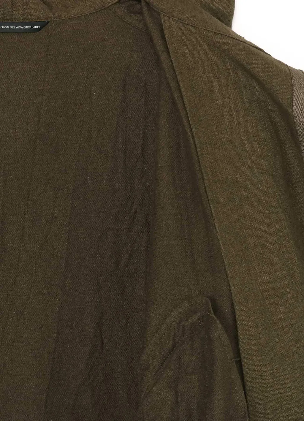 Cotton/Linen Mole Skin Random Drawing Printed Parka