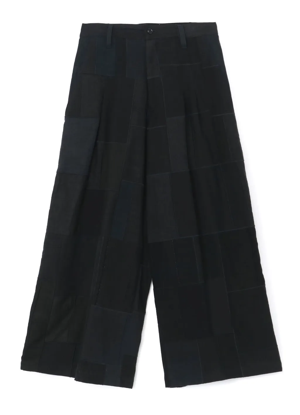 [Y’S Khadi Collection]Patchwork Tuck Wide Pants