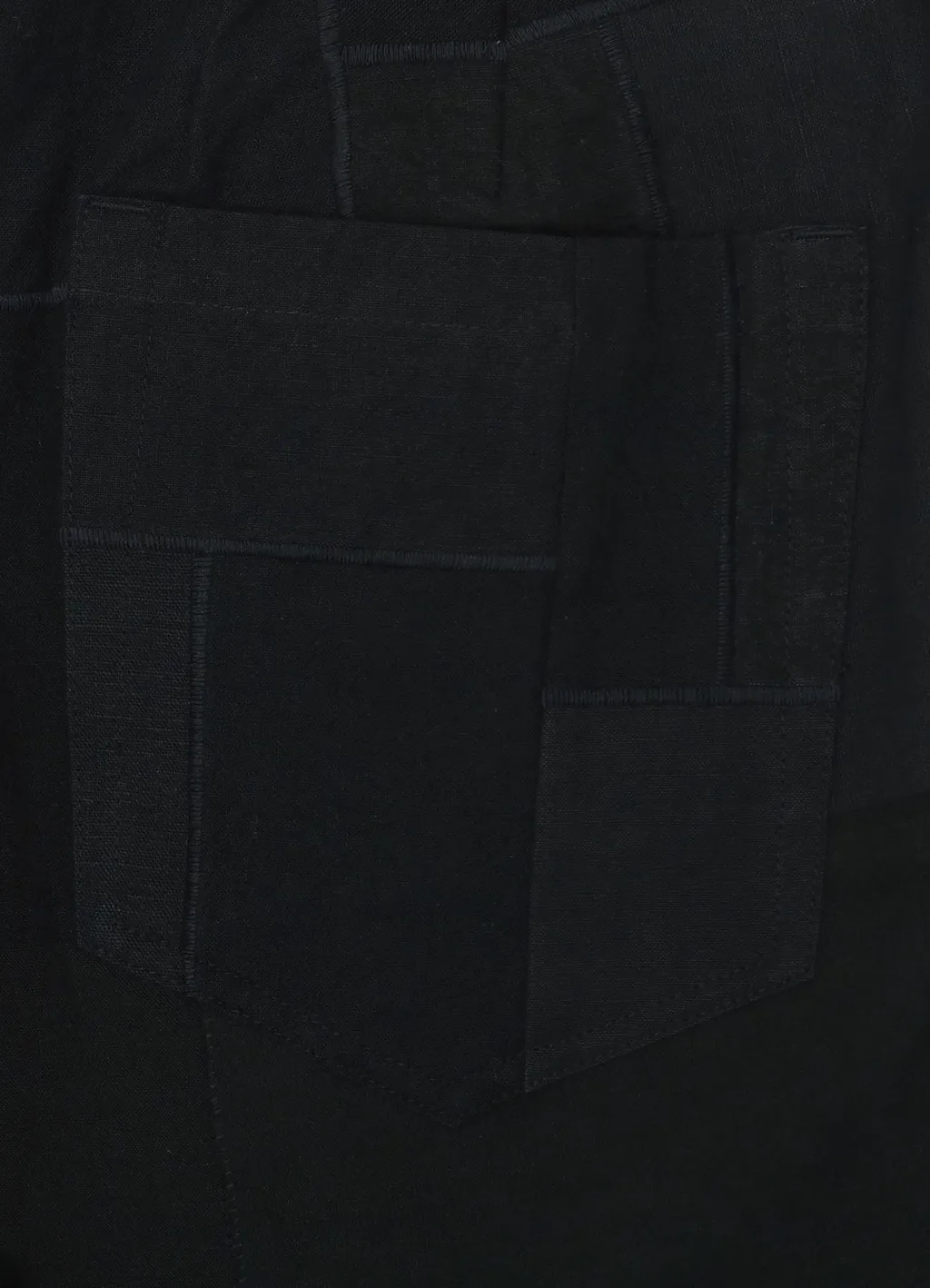 [Y’S Khadi Collection]Patchwork Tuck Wide Pants