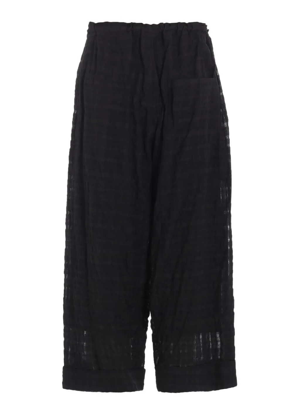 Plaid Front Tucked Mackin Pants