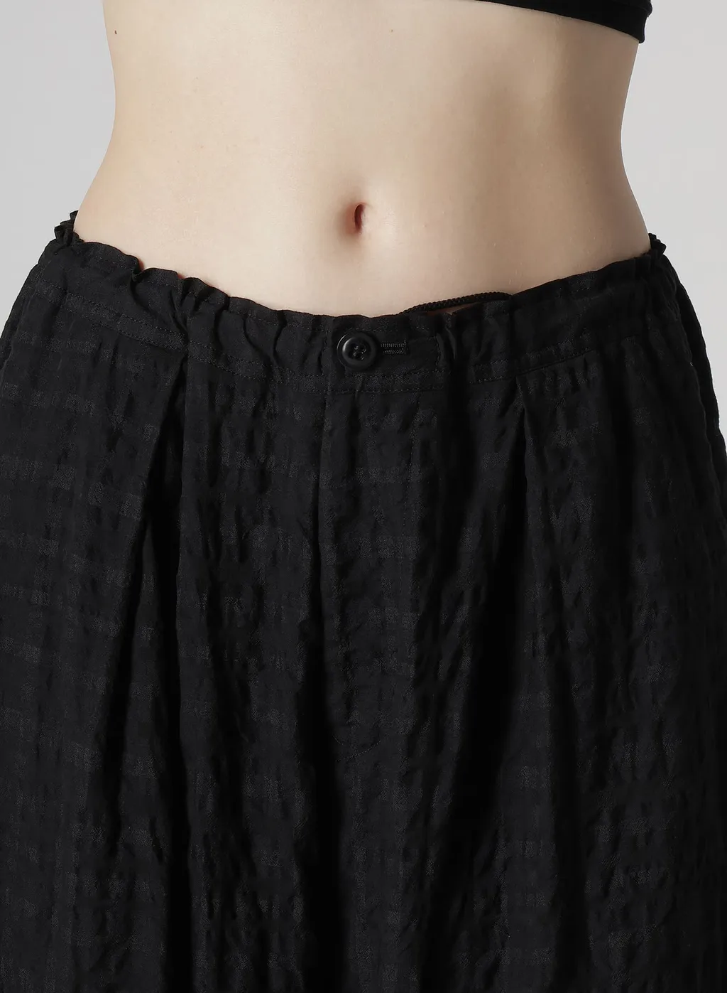 Plaid Front Tucked Mackin Pants