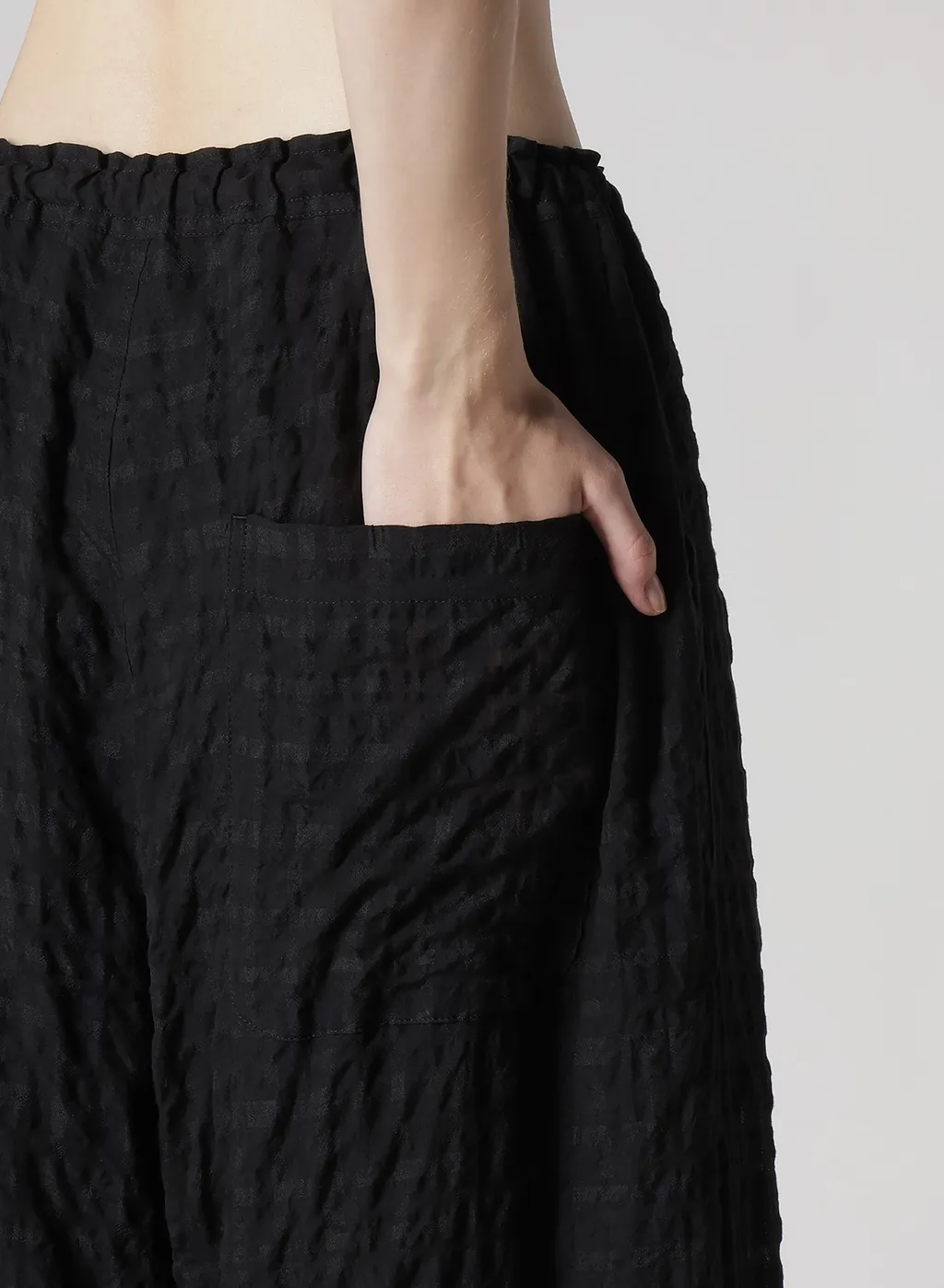 Plaid Front Tucked Mackin Pants