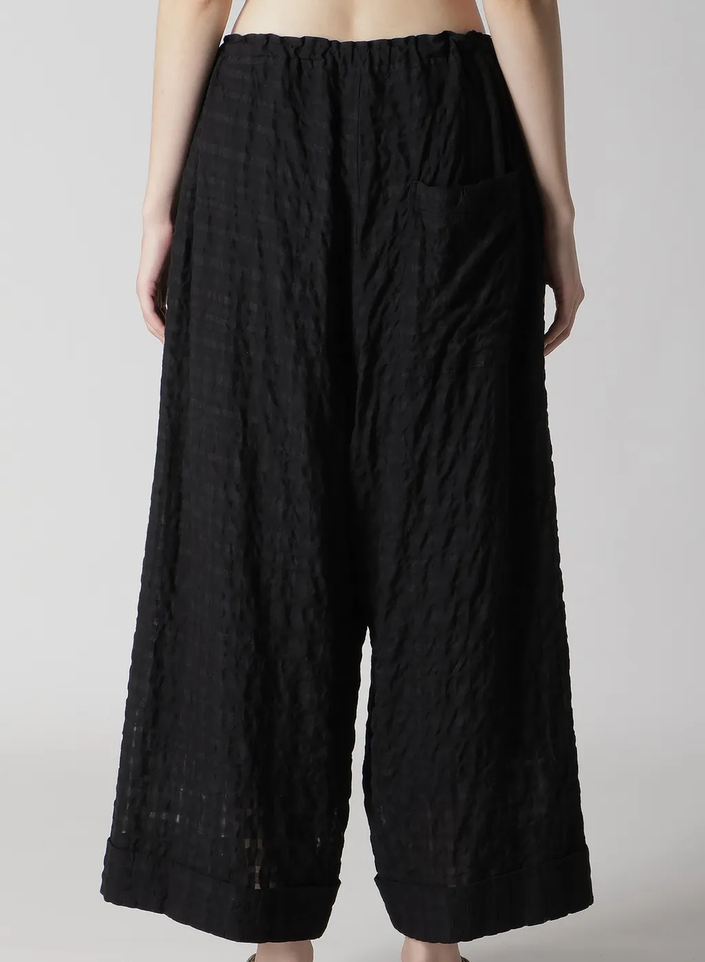 Plaid Front Tucked Mackin Pants