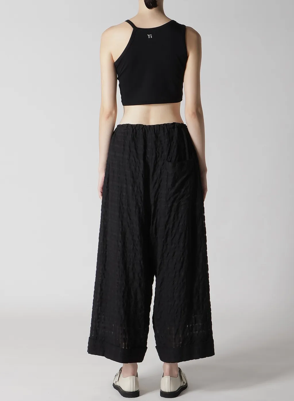 Plaid Front Tucked Mackin Pants