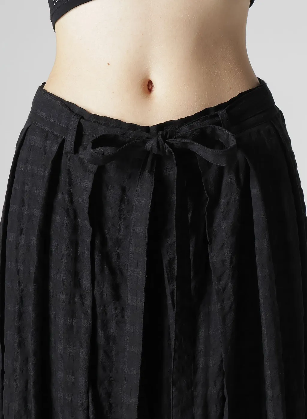 Plaid Tucked Pants