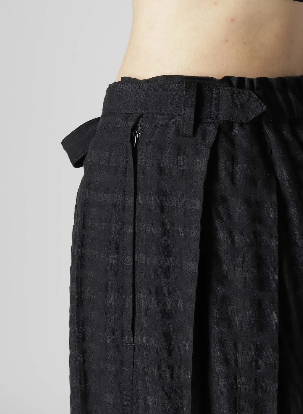 Plaid Tucked Pants
