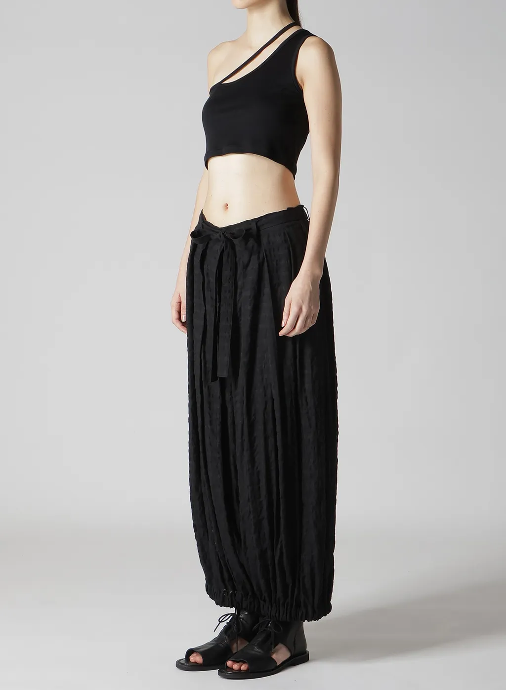 Plaid Tucked Pants