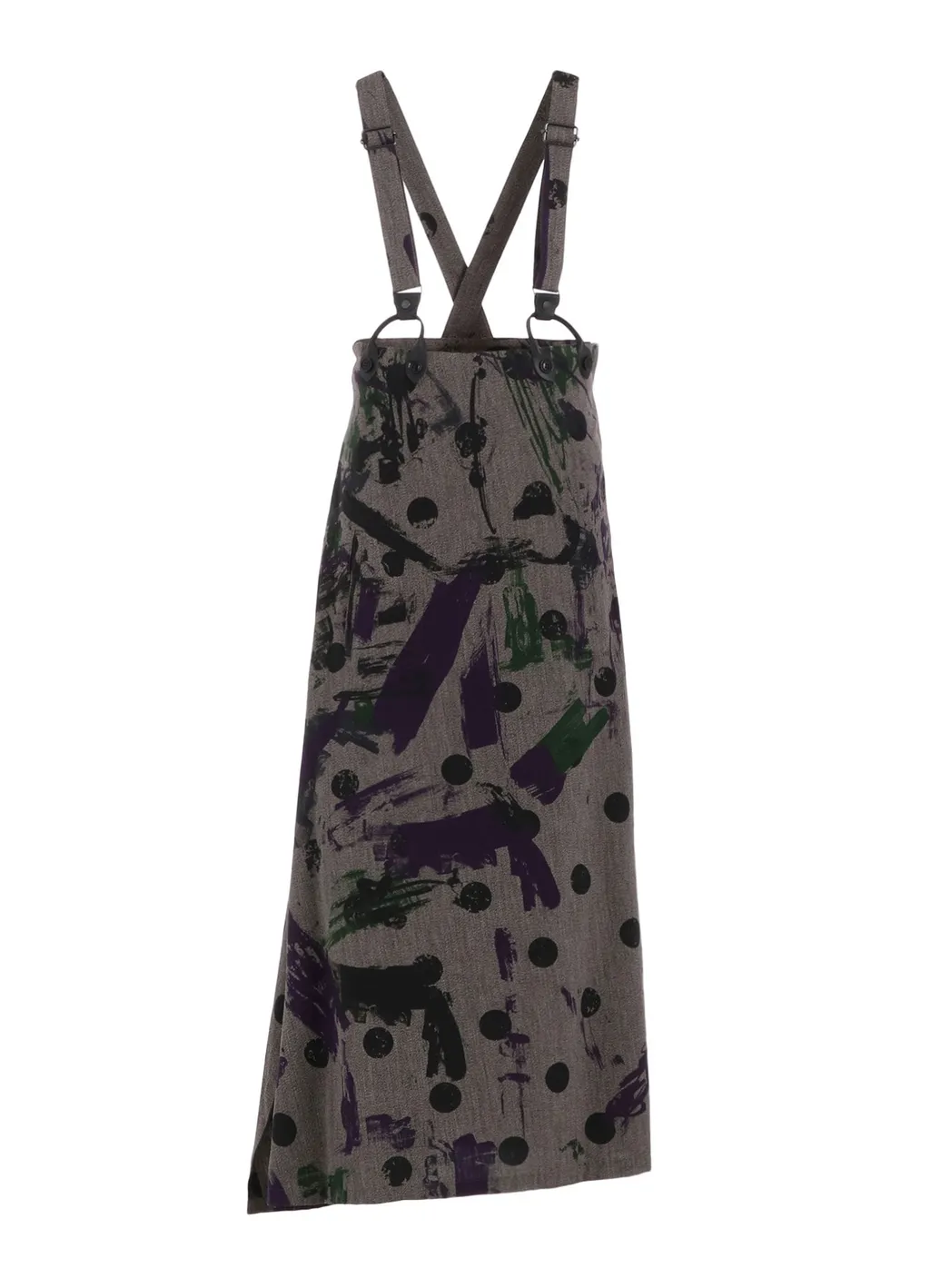 Heather Polka Dot Suspender Skirt