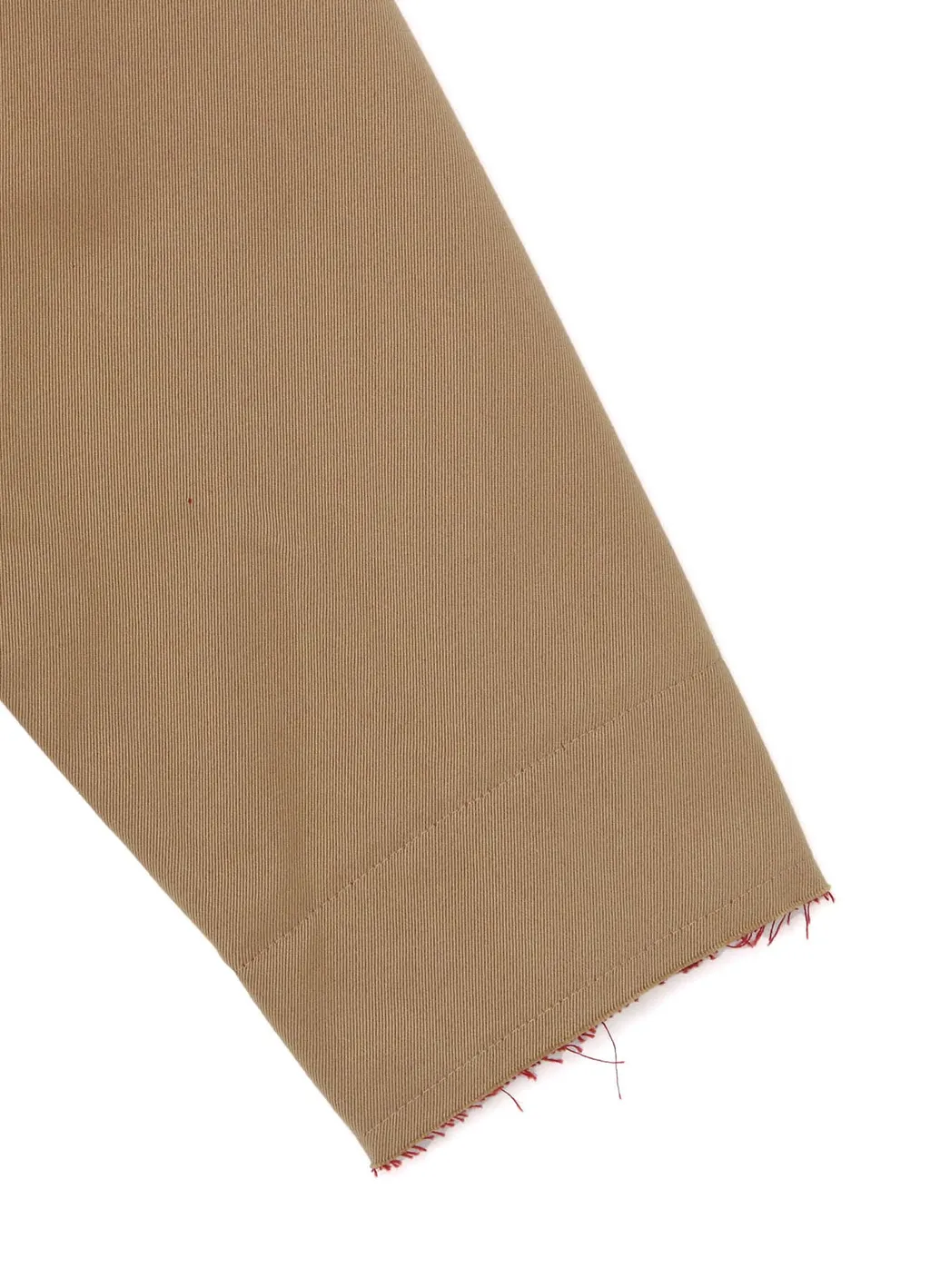 Double Faced Twill No Collar Short Coat