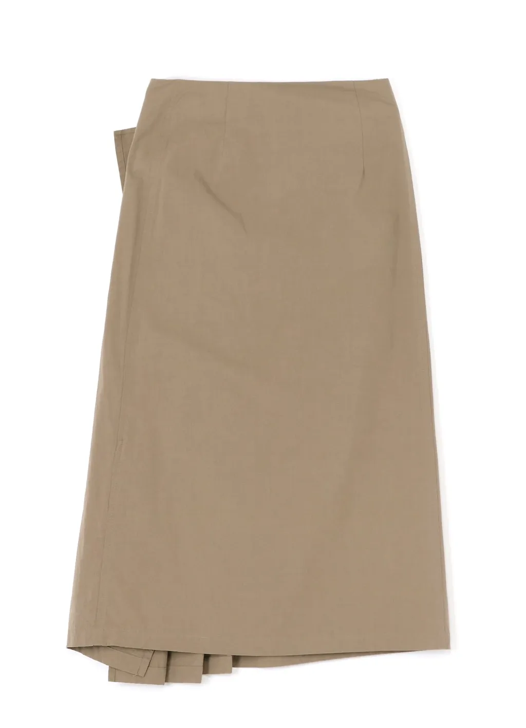 Light Twill Cotton Pleated Wrap Skirt
