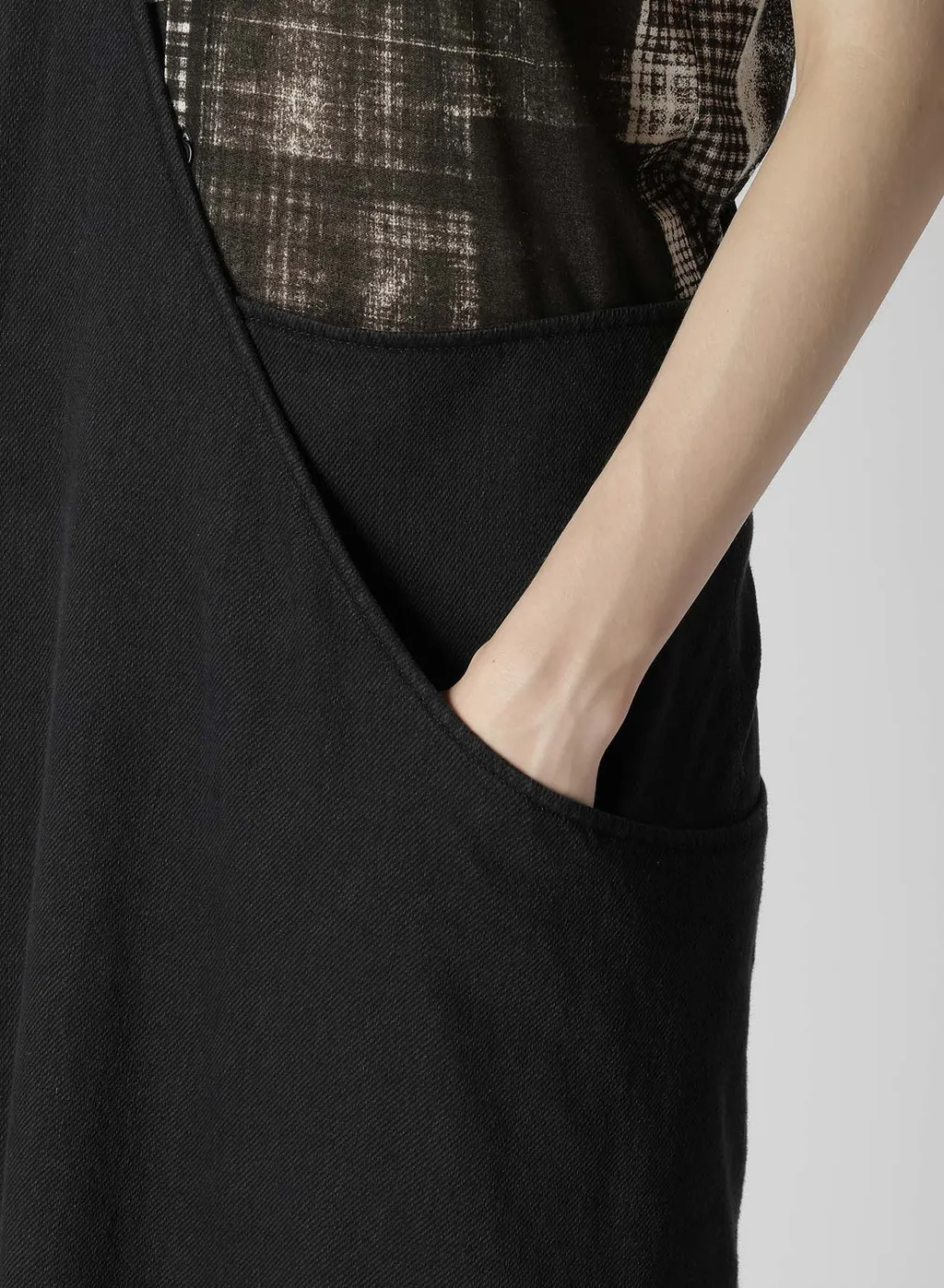 6.8Oz Dobby Denim Asymmetric Jumper Dress