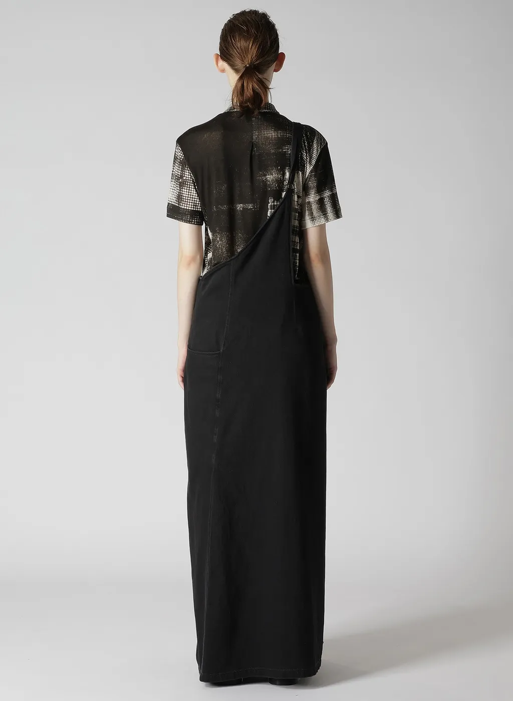 6.8Oz Dobby Denim Asymmetric Jumper Dress