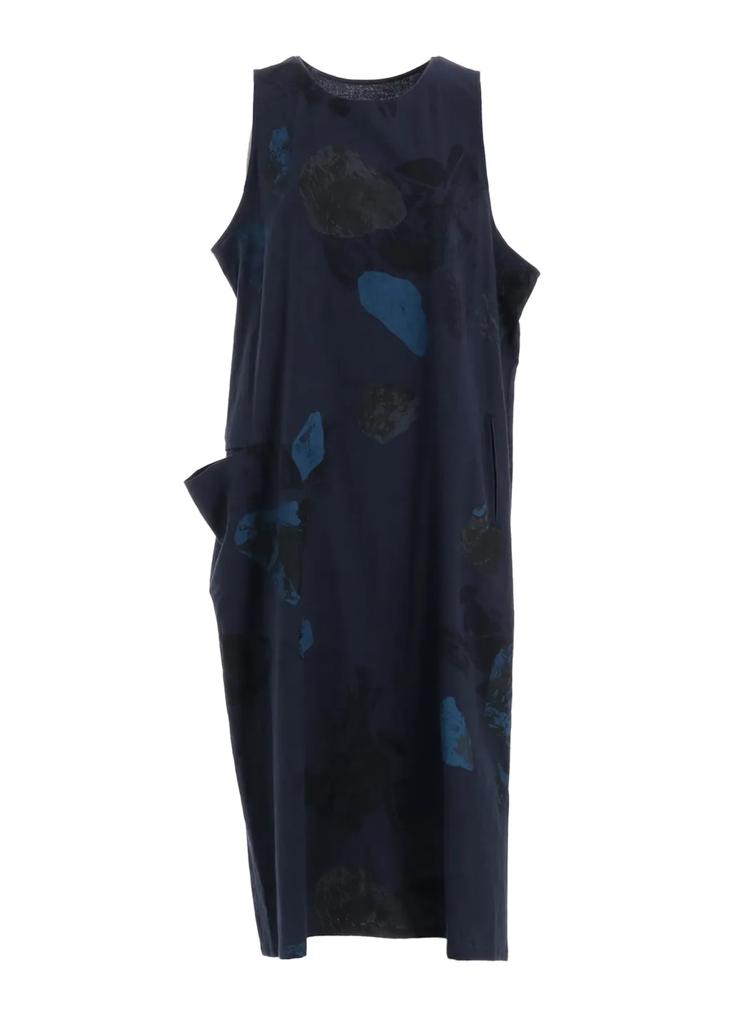 C/L Poplin Stone Design Sleeveless Dress