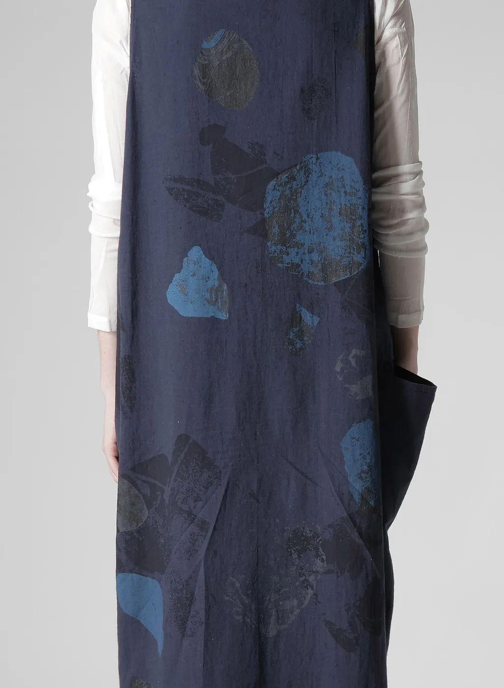 C/L Poplin Stone Design Sleeveless Dress