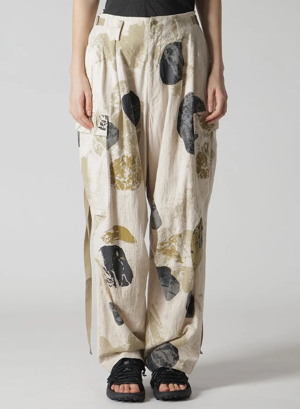 C/L Poplin Stone Design Cargo Pants