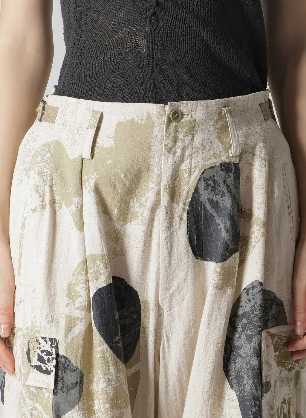 C/L Poplin Stone Design Cargo Pants