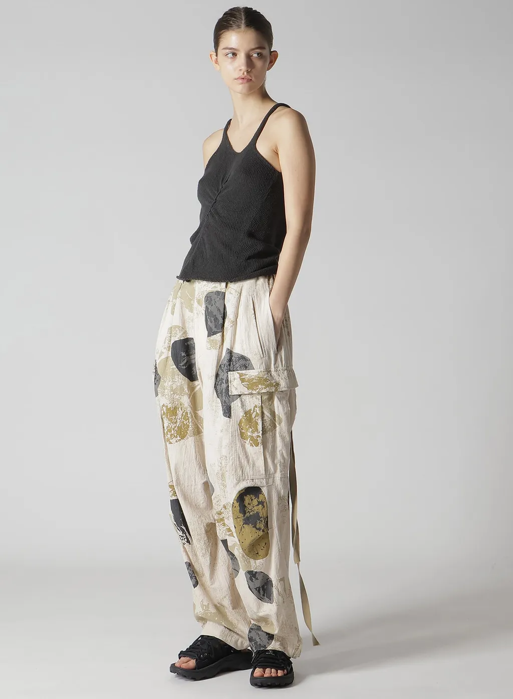 C/L Poplin Stone Design Cargo Pants