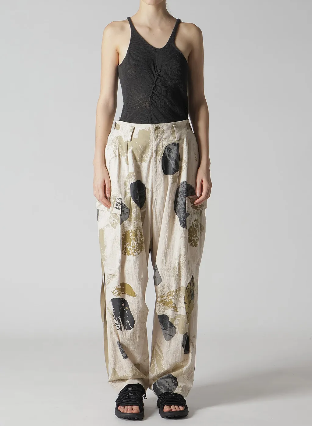 C/L Poplin Stone Design Cargo Pants