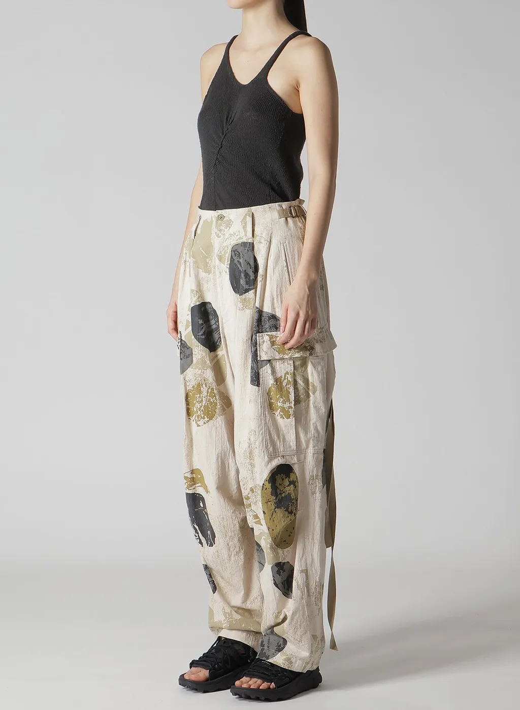 C/L Poplin Stone Design Cargo Pants